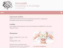 Tablet Screenshot of kosmetik-dort.ch